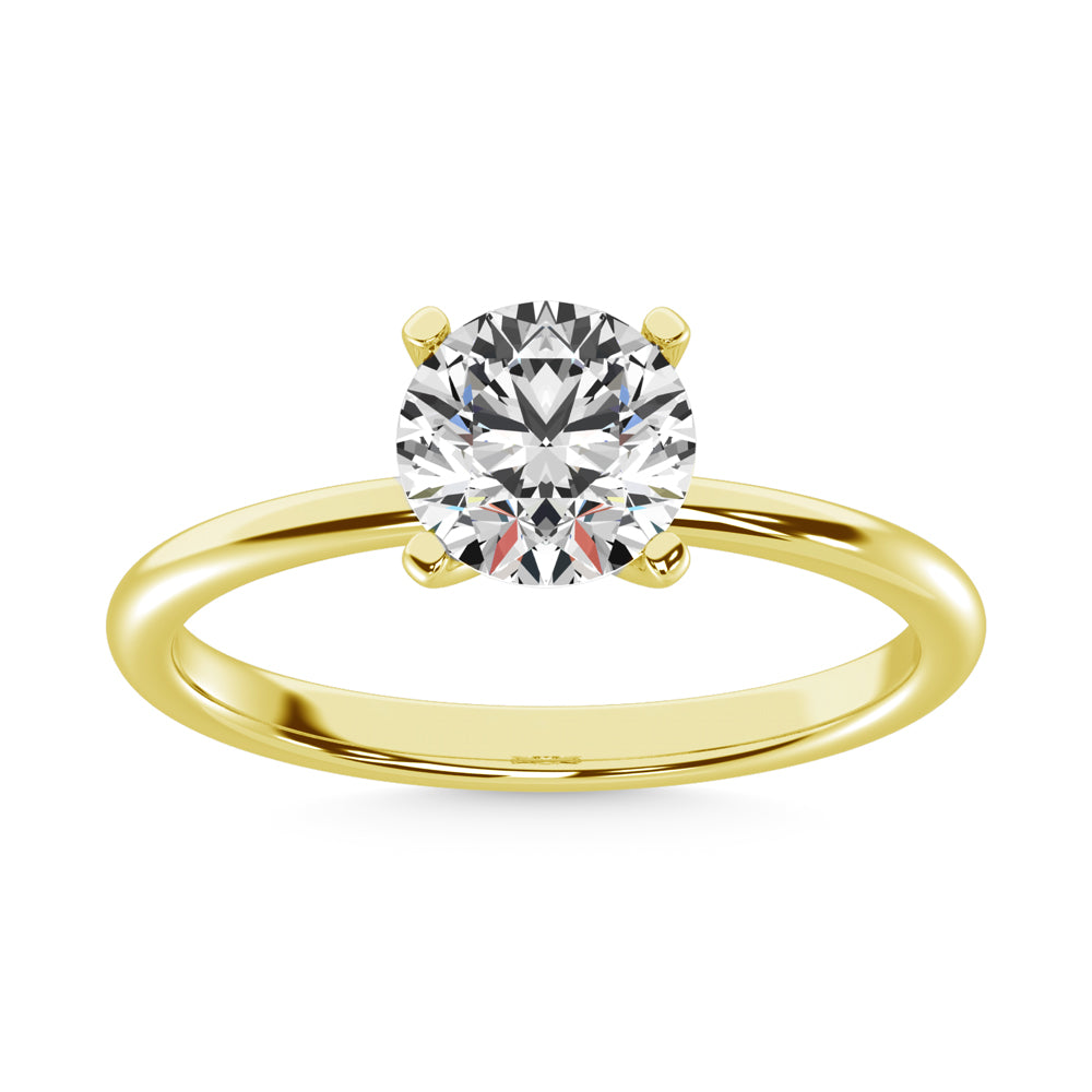 14K Yellow Gold Labgrown Diamond 1 Ct.Tw. Non certified HPHT VS1+ G+ Solitaire Ring (Available in 1ctw to 2ctw)