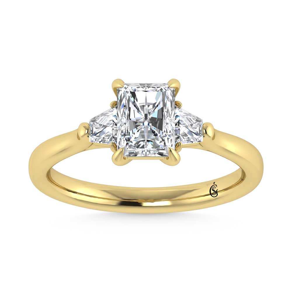 10K Yellow Gold Lab Grown Diamond 1 1/4 Ct.Tw. Engagement Ring