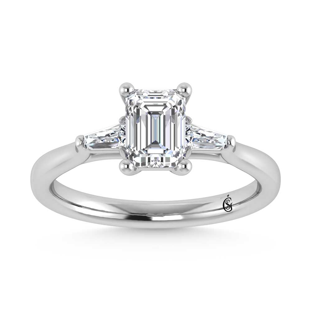 10K White Gold Lab Grown Diamond 1 1/5 Ct.Tw. Engagement Ring