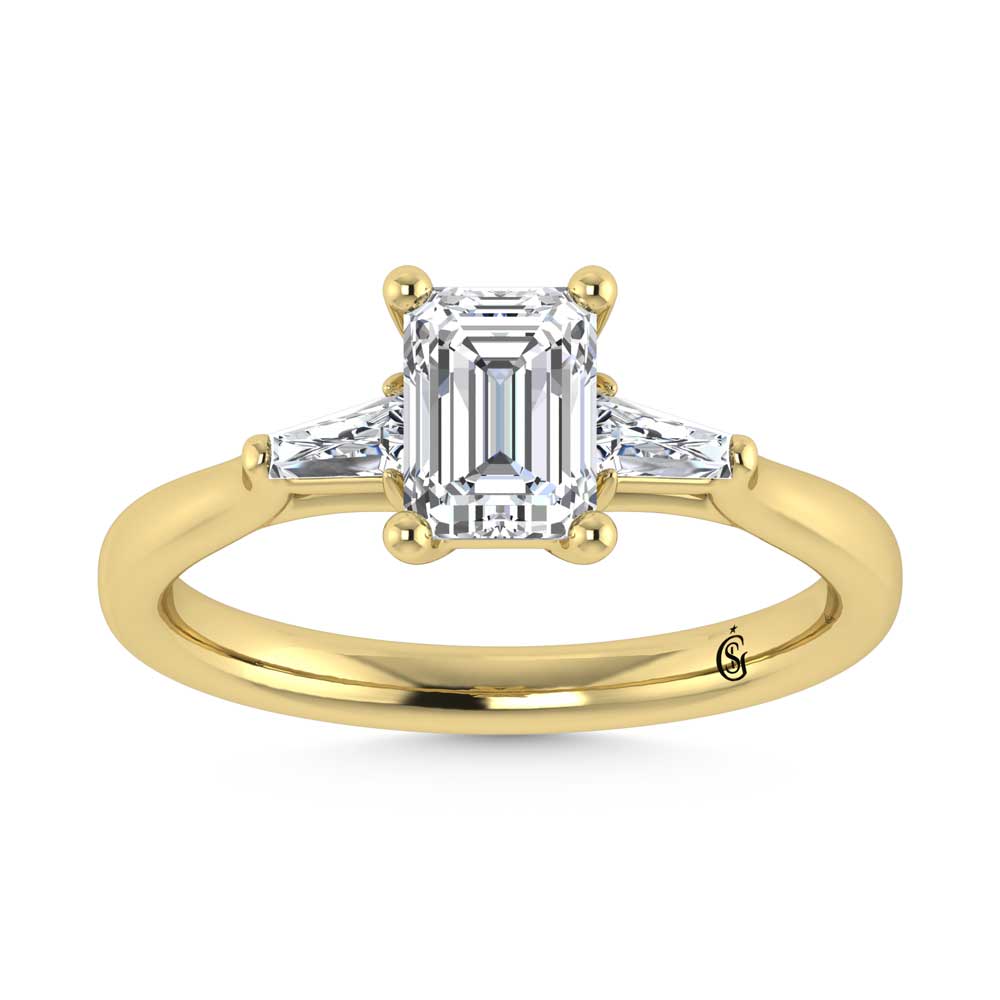 10K Yellow Gold Lab Grown Diamond 1 1/5 Ct.Tw. Engagement Ring